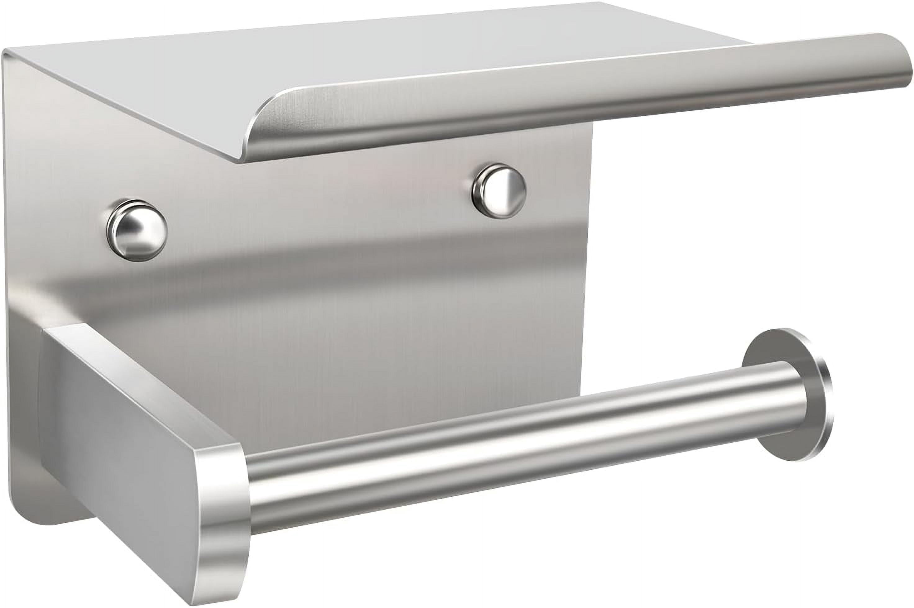 Design House Alta Bay Toilettenpapierhalter In Gebürstetem Nickel – Robust, Mit EZ-Anker Für Trockenbauwand