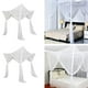 thumbnail image 1 of 2x Fabricación de Cenefa de Mosquitera con Dosel con Poste de Esquina Doble Individual Doble 4 Yotijar Red para dosel de cama, 1 of 10