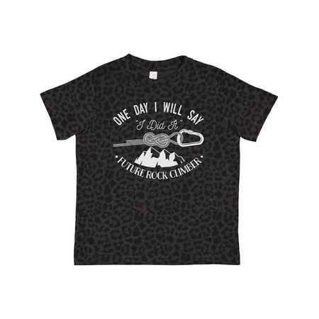 

Inktastic Future Rock Climber Hiking Gift Toddler Boy or Toddler Girl T-Shirt