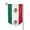Sharp Corner, variant on Mexican Flag Garden Flag Double Sided Flags with Vivid Color for Yard Lawn Garden Decor 12.5 x18 Inch Square