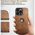 thumbnail image 5 of Compatible With Iphone 16 Pro Max Case Premium Leather Tpu Hybrid Case Cover,Brown[L2269], 5 of 5