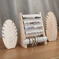 thumbnail image 2 of Natural Wooden Jewellery Display Rack - Ears Bracelet Watch Bangle Holder, 2 of 8