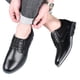 thumbnail image 1 of Zapatos Cuero para Hombres Suela Suave Zapatos Casuales Cuero Suave Zapatos Hombre Formal Negocios Británicos Negros Otoño (33166# 45), 1 of 9