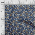 thumbnail image 2 of oneOone Cotton Cambric Navy Blue Fabric Asian Suzani Quilting Supplies Print Sewing Fabric By The Yard 42 Inch Wide, 2 of 5
