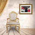 thumbnail image 3 of Kimberly, Allen 14x11 Gold Ornate Wood Framed with Double Matting Museum Art Print Titled - Red and White Hibiscus, 3 of 4