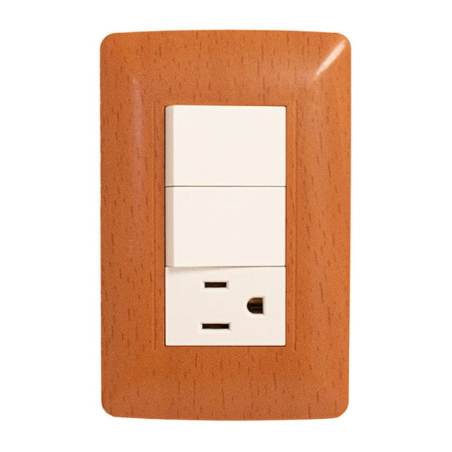 SET DE 2 PLACAS 2 APAGADORES 1 CONTACTO TOSCANA Sanelec 4532
