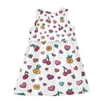 thumbnail image 3 of Girls Dress Mini Cherries Sleeveless Dress for Girls Hem A-Line Casual Sundress, 3 of 7