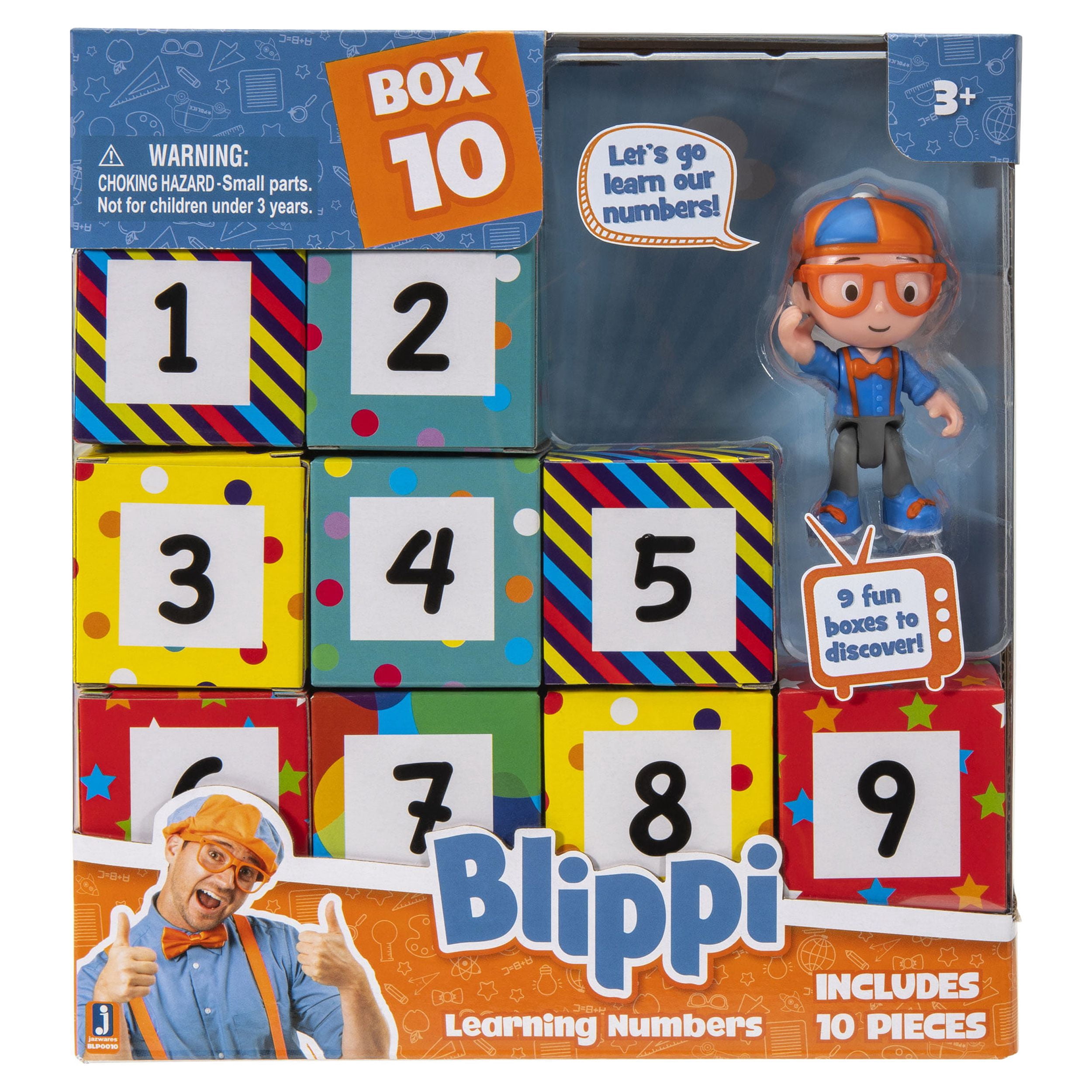 BLIPPI Surprise Boxes Learning Numbers