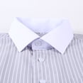 thumbnail image 4 of TANSILING Men's Long Sleeve Casual Striped Button Down Shirt, 4 of 6