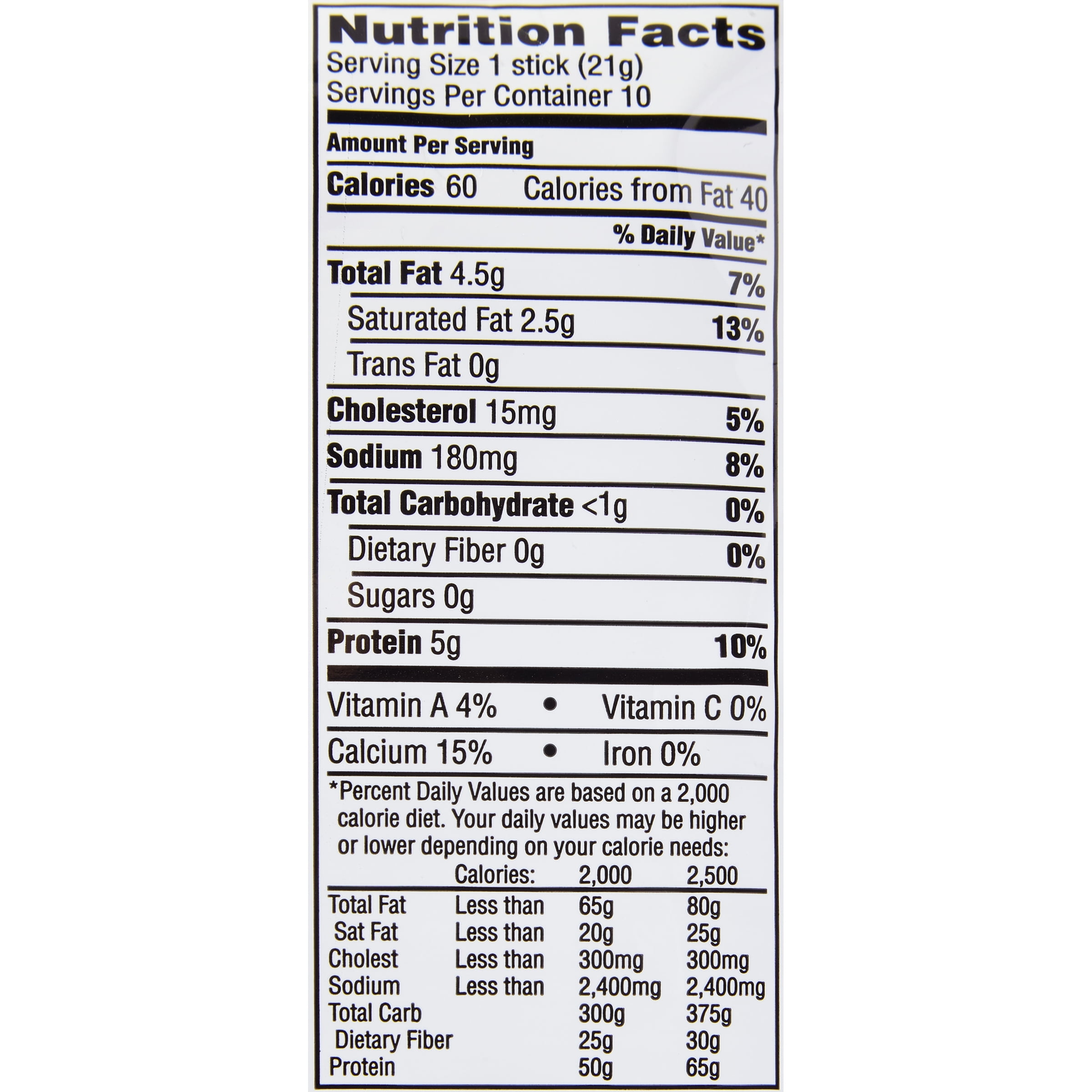 Nutritional Value Of Sargento Cheese Stick Blog Dandk