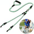 thumbnail image 1 of Fashion Durable Dual Dog Leash Comfortable Padded Handle Strong, 1 of 5