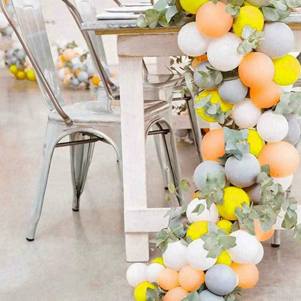 YANSION DIY Balloon Arch Kit Blush Gray Lemon Yellow Balloon Garland Kit, Blush, Lemon Yellow and Gray Balloons Party Decorations for Baby Shower, Bridal Shower, Birthday, Wedding, Grad, Fall Party