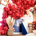 thumbnail image 5 of Red Balloons 140 pcs Different Sizes of 18 12 10 5 Inch Red Balloon Arch Kit Garland for Birthday Graduation Bachelorette Citizenship Anniversary Cherry Casino Theme Party Decorations, 5 of 6