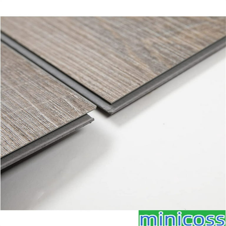 23.6 sq.ft Dark Gray Click Floating Floor Rigid Core Luxury Vinyl Plank  Flooring - Foam Back