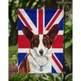 thumbnail image 3 of Carolines Treasures LH9485GF Corgi with English Union Jack British Flag Garden Flag Garden Size multicolor, 3 of 5