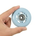 thumbnail image 5 of Uxcell 2.8" OD Inline Skate Wheels with Bearings 82A Skate Replacement Blue 4 Pack, 5 of 6