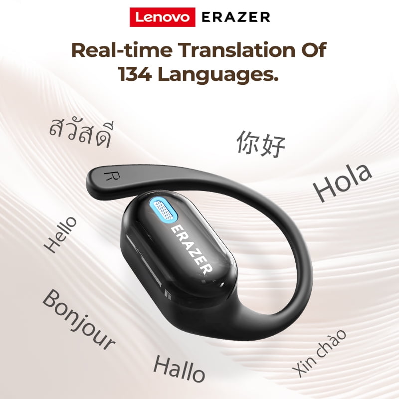 ERAZER XP18 Wireless Earbuds HiFi Stereo Sports Open Ear Real Time Translation Earbuds support Charge Phones