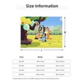 thumbnail image 5 of Rozeui Bluey for Flannel Blanket, Soft Fuzzy Plush King Blanket for Winter, Thick and Warm All-Season Bed Throw-40"x30", 5 of 6