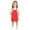 F253-Red, variant on FYDUU Girls Dresses Solid Color Sleeveless Casual Overalls Dress Everyday School Outfits Kids Adjustable Strap Suspenders Dress 6-7 Years