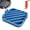 Blue, variant on Microwave Bacon Cooker 10 inch, AGIUFGS Large Food Grade Soft Silicone Grooved Meat Bacon Tray for Oven, Holds 4-6 Strips of Bacon - Grey