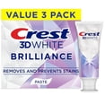 thumbnail image 1 of Pasta de dientes Crest 3D White Brilliance Bright Mint 130 ml x3, 1 of 9