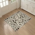 thumbnail image 3 of ODIKA 3'x5' Washable Area Rug Non-Slip, Flatweave, Easy Care Spotted Abstract Motif Tonal Frame Inspired Patchwork Bordered Cow Flowing for Hallway, Laundry Room, 3 of 7