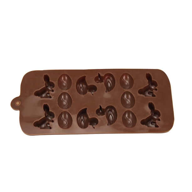 Billuyoard 12 cavidades huevo de Pascua forma animal molde de chocolate DIY fondant gelatina cubitos de hielo para hornear por Jooan Herramientas y accesorios para hornear