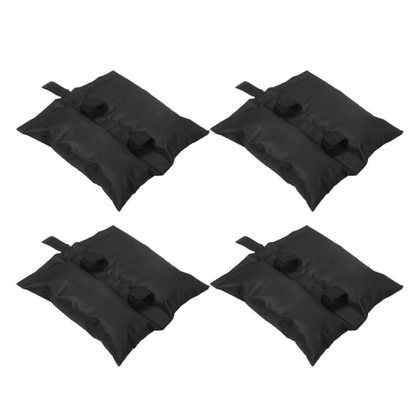 NICEXMAS Practical Tent Sandbag 4Pcs Black Oxford Cloth Weight Bag Windproof for Large Events