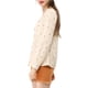 thumbnail image 4 of INSPIRAR CHIC Camisas de Manga Larga de los Años 50 para Mujeres con Estampado de Corazones y Lunares L Beige, 4 of 7
