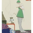 thumbnail image 2 of Anonymous 20x22 Gold Ornate Framed and Double Matted Museum Art Print Titled - Black Smoke / Evening Dress from Redfern (1914), 2 of 4