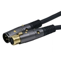 Monoprice XLR Male to XLR Female - 150 Feet - Black | Gold Plated | 16AWG Copper Wire Conductors [Microphone & Interconnect] - Premier Series