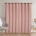 thumbnail image 2 of VCNY Home Neil Blush Solid Grommet Blackout Curtain Panel, 52" x 84", 2 of 5