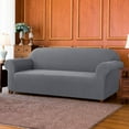 thumbnail image 3 of Subrtex Solid Print Polyester Sofa Slipcover, Light Gray, 3 of 7