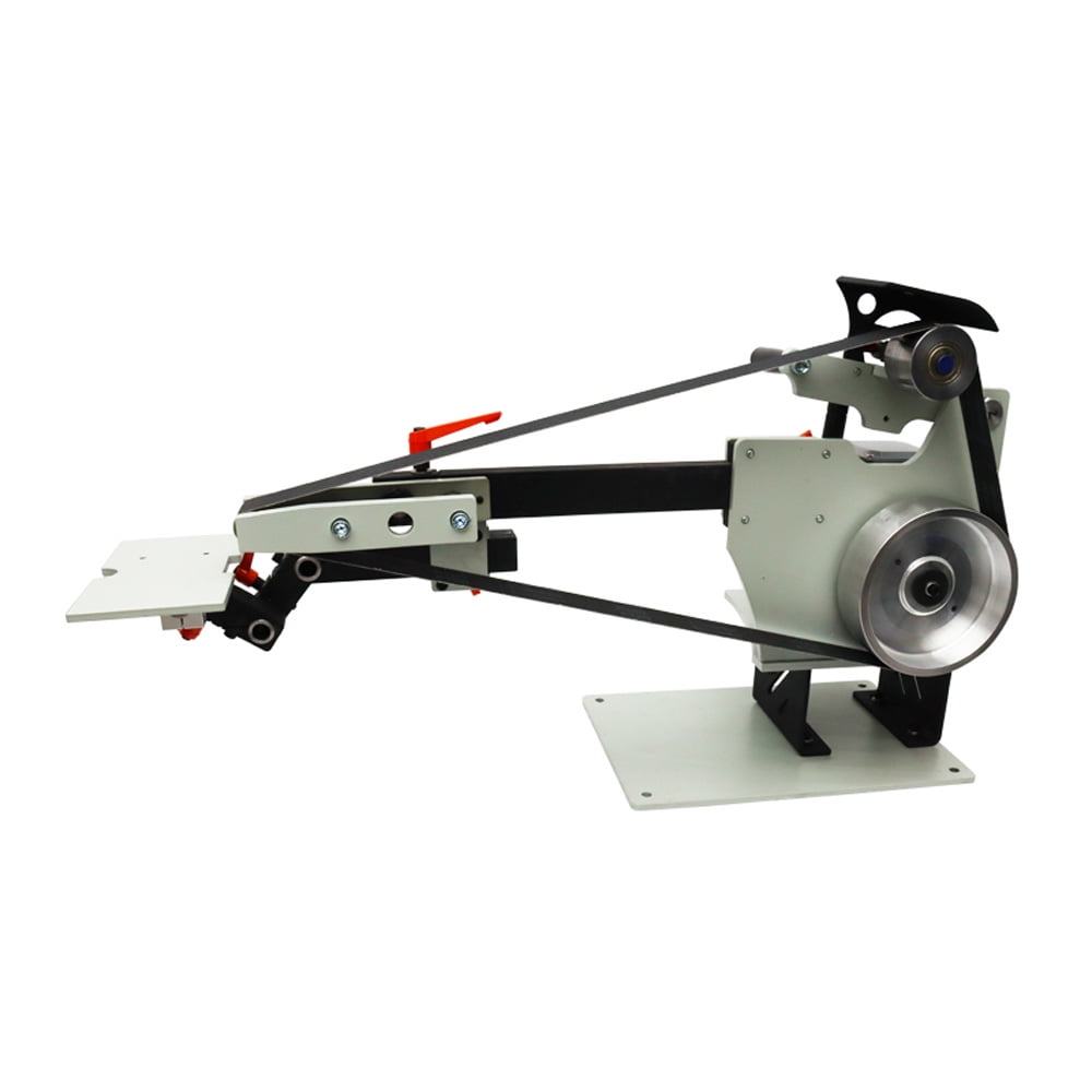 72*2 Inch Multi-Function Belt Sander Knife Grinder Variable Speed Power Bench Sander with 3 Grinding Wheel and Frequency Converter 220V