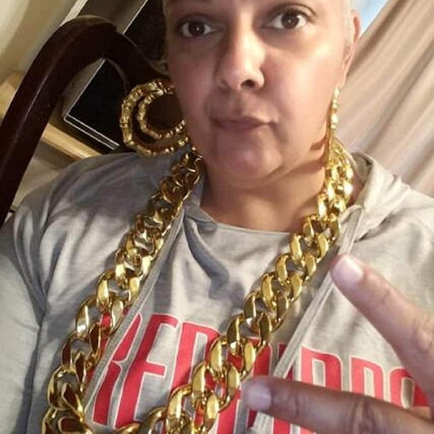 SIfdSeng Funny Gift Gold Necklace for Men Women Gold Chain 80S 90S