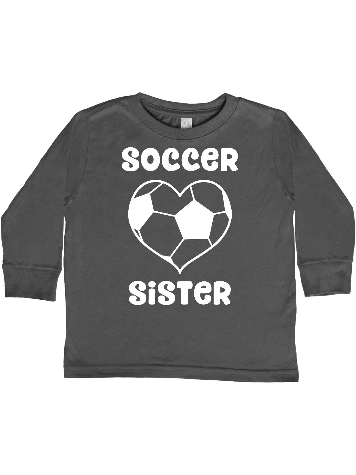 Inktastic Heart Soccer Sister Toddler 