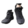 thumbnail image 2 of KELINFONG Men's Snow Boots Women's Winter Barefoot Shoes Hiking Boots Wide Toe Box High Top Ankle Booties, 2 of 7