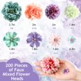 thumbnail image 2 of Minicabezas de flores artificiales de seda con forma de cenicero, 200 unidades, 2 of 6