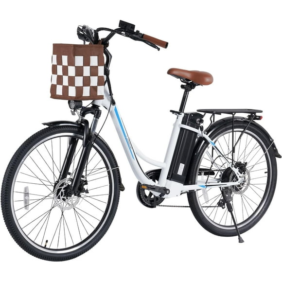 Libra Electric Bike for Adults, 26" City Ebike 350W Electric Bicycle City Commuter Cruiser Bike, 36V 11.6Ah Lithium Battery, 32km/h Top Speed Long Range Cruise Control