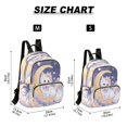 thumbnail image 3 of RMDQTR Quilted Backpack Lightweight Casual Daypack with Multi Zipper Pockets for Travel Daily Use Shopping Sports Princess Cat and Moon, 3 of 7