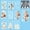 Style6, variant on CCOCC 9Pcs Wall Paper,Santa Wall Decals,Snowflakes Window-Friendly Wall Decor Living Room,Style6,20*30cm