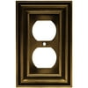 Brainerd Brainerd Rustic Edges Tumbled Antique Brass - Outlet Covers