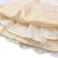 thumbnail image 6 of Bullpiano Baby Girls Ruffle Lace Backless with Headwear,Bowknot Flower Dresses Pageant Party Wedding Gown Dress Up 0-3Months, 6 of 8
