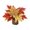 B, variant on Artificial Maple Leaf Potted Plant, Brown and Red Gold Fall Foliage in Woven Basket, Thanksgiving Autumn Table Centerpiece