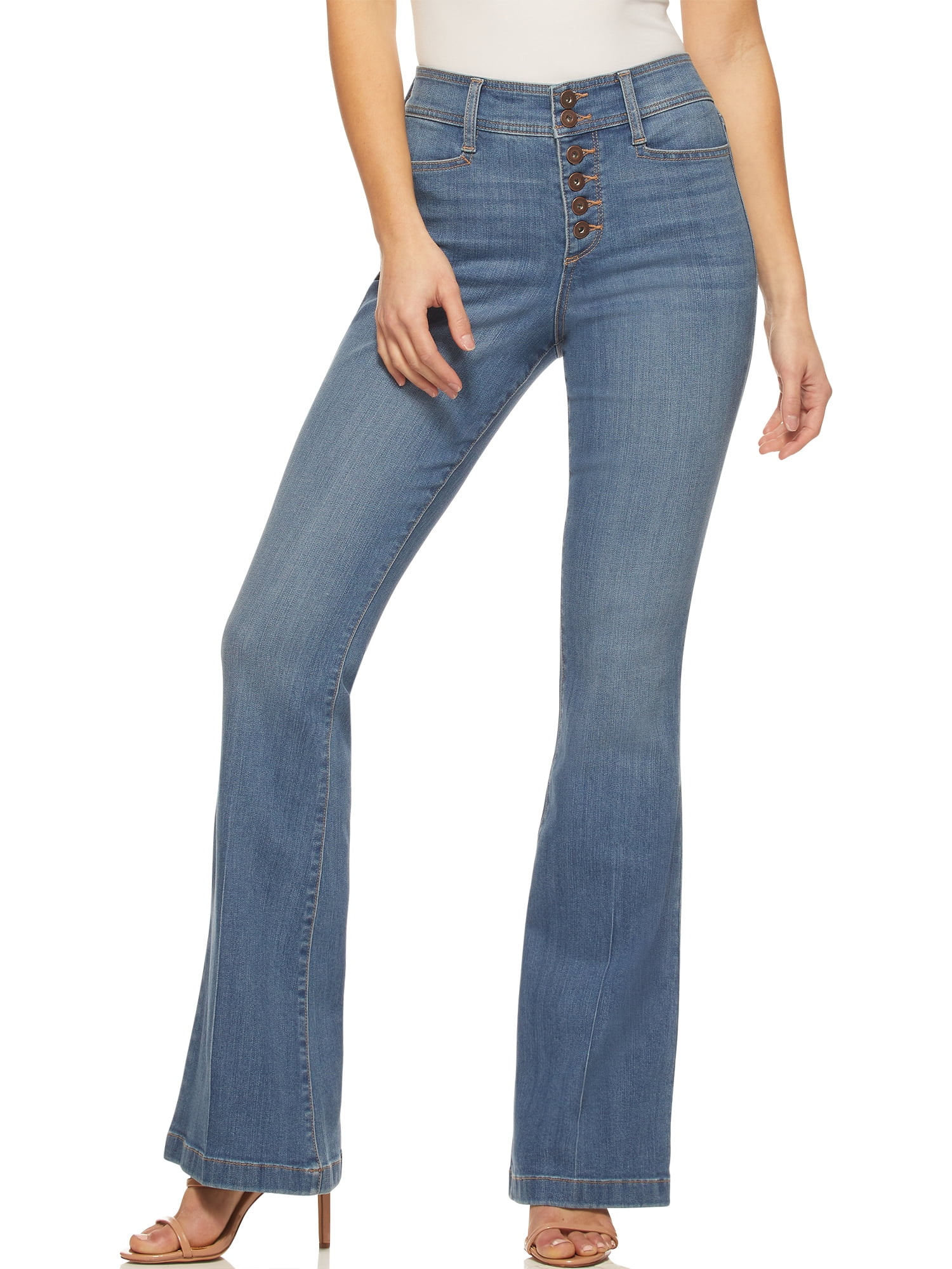 Sofia Jeans by Sofia Vergara Women’s Melisa Super High-Rise Flare Jeans ...