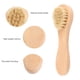 thumbnail image 3 of Cepillo Facial Con De Madera, Herramienta Exfoliante Para Limpieza Facial Con Cabezal De Pelo De Primera Para Cejas, Cuello, Manos, Pies, Masaje, Exfoliante, 3 of 7