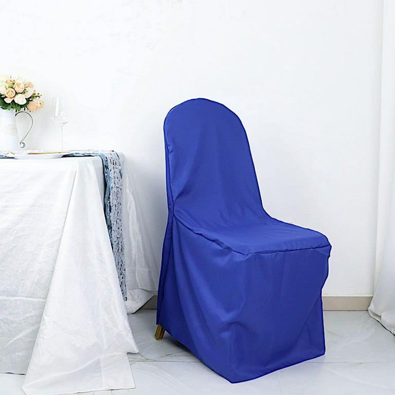 BalsaCircle 100 Black Solid Polyester Banquet Chair Covers Slipcovers Party  Linens 