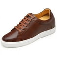 thumbnail image 2 of CMR CHAMARIPA Elevator Shoes - Height Increasing Shoes For Men - Brown Leather Casual Sneaker Shoes 7CM / 2.76 Inches Taller, 2 of 6