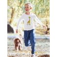 thumbnail image 2 of Yellow Giraffe Long Sleeve Toddler -Image by Shutterstock,  3 Toddler, 2 of 4