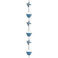 thumbnail image 1 of 7.87FT Decorative Rain Chain Hummingbird Rain Chains for Outside Copper Rain Chain Bell with 7 Cups Decorative Rain Catcher Chain Replacement Downspout for Gutters (Blue), 1 of 7